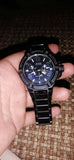 Guess Rigor Multifunction Black Dial Blue Steel Strap Watch for Men - W0218G4 Buy Now By Guess