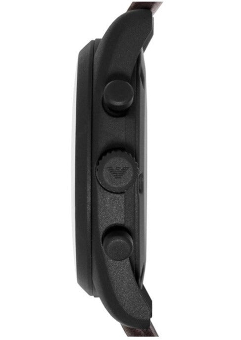 Emporio Armani Sportivo Chronograph Beige Dial Brown Leather Strap Watch For Men - AR6078 Buy Now By Emporio Armani