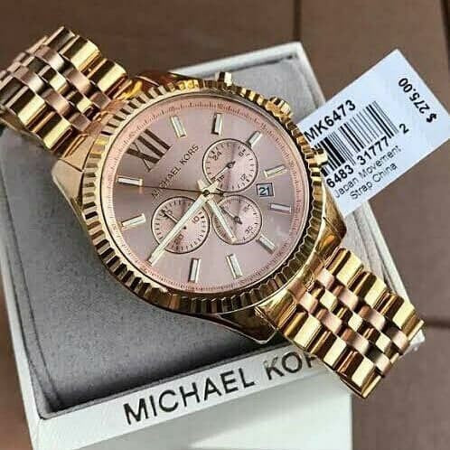 Michael Kors Lexington Gold Dial Gold Steel Strap Watch for Women - MK6473 Buy Now By Michael Kors