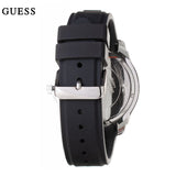 Guess Tread Black Dial Black Rubber Strap Watch for Men - W0967G1 Buy Now By Guess