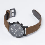 Emporio Armani Chronograph Black Dial Brown Leather Strap Watch For Men - AR11078 Buy Now By Emporio Armani