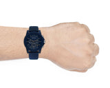 Armani Exchange Outerbanks Chronograph Blue Dial Blue Silicone Strap Watch For Men - AX7128 Buy Now By Armani Exchange