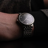 Omega De Ville Prestige Co-Axial Black Dial Silver Steel Strap Watch for Men - 424.10.40.20.01.001 Buy Now By Omega