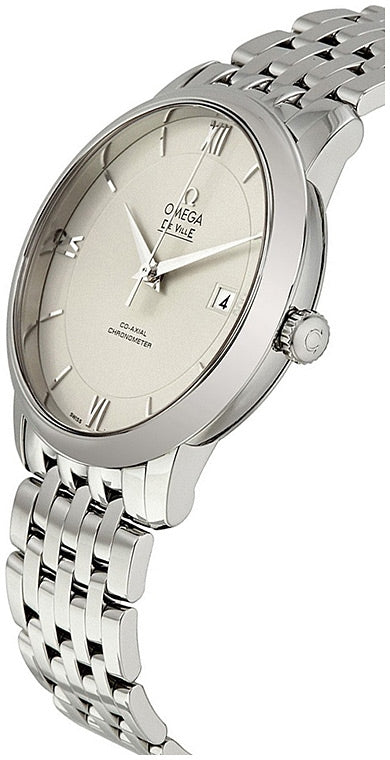 Omega De Ville Prestige Co-Axial Silver Dial Silver Steel Strap Watch for Men - 424.10.40.20.02.003 Buy Now By Omega