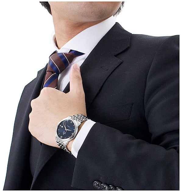 Omega De Ville Prestige Co-Axial Orbis Blue Dial Silver Steel Strap Watch for Men - 424.10.40.20.03.001 Buy Now By Omega