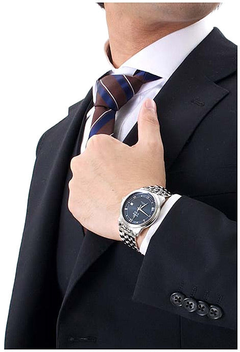 Omega De Ville Prestige Co-Axial Blue Dial Silver Steel Strap Watch for Men - 424.10.40.20.03.002 Buy Now By Omega