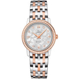 Omega De Ville Prestige Quartz Diamonds Silver Dial Two Tone Steel Strap Watch for Women - 424.25.27.60.52.001 Buy Now By Omega