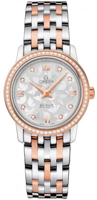Omega De Ville Prestige Quartz Diamonds Silver Dial Two Tone Steel Strap Watch for Women - 424.25.27.60.52.001 Buy Now By Omega