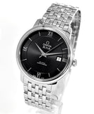 Omega De Ville Prestige Co-Axial Black Dial Silver Steel Strap Watch for Men - 424.10.40.20.01.001 Buy Now By Omega