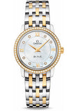 Omega De Ville Prestige Quartz Diamonds Mother of Pearl Dial Two Tone Steel Strap Watch for Women - 424.25.27.60.55.001 Buy Now By Omega
