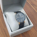 Calvin Klein Boost Black Dial Black Leather Strap Watch for Men - K7Y21TCZ Buy Now By Calvin Klein