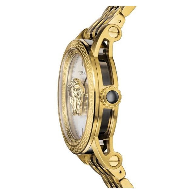 Versace Palazzo Empire White Dial Two Tone Steel Strap Watch for Men - VERD00418 Buy Now By Versace