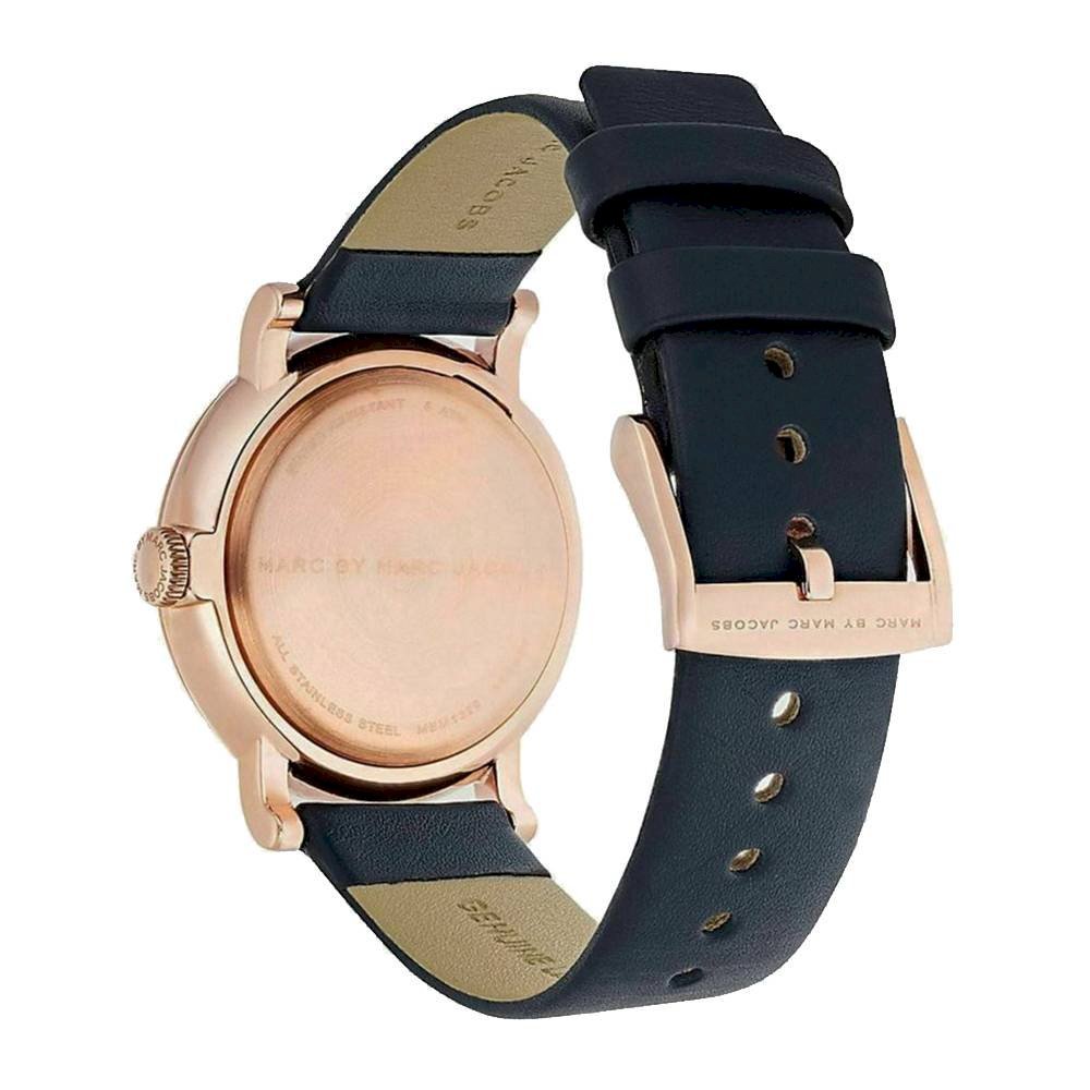 Marc Jacobs Baker Navy Blue Dial Navy Blue Leather Strap Watch for Women - MBM1329 Buy Now By Marc Jacobs