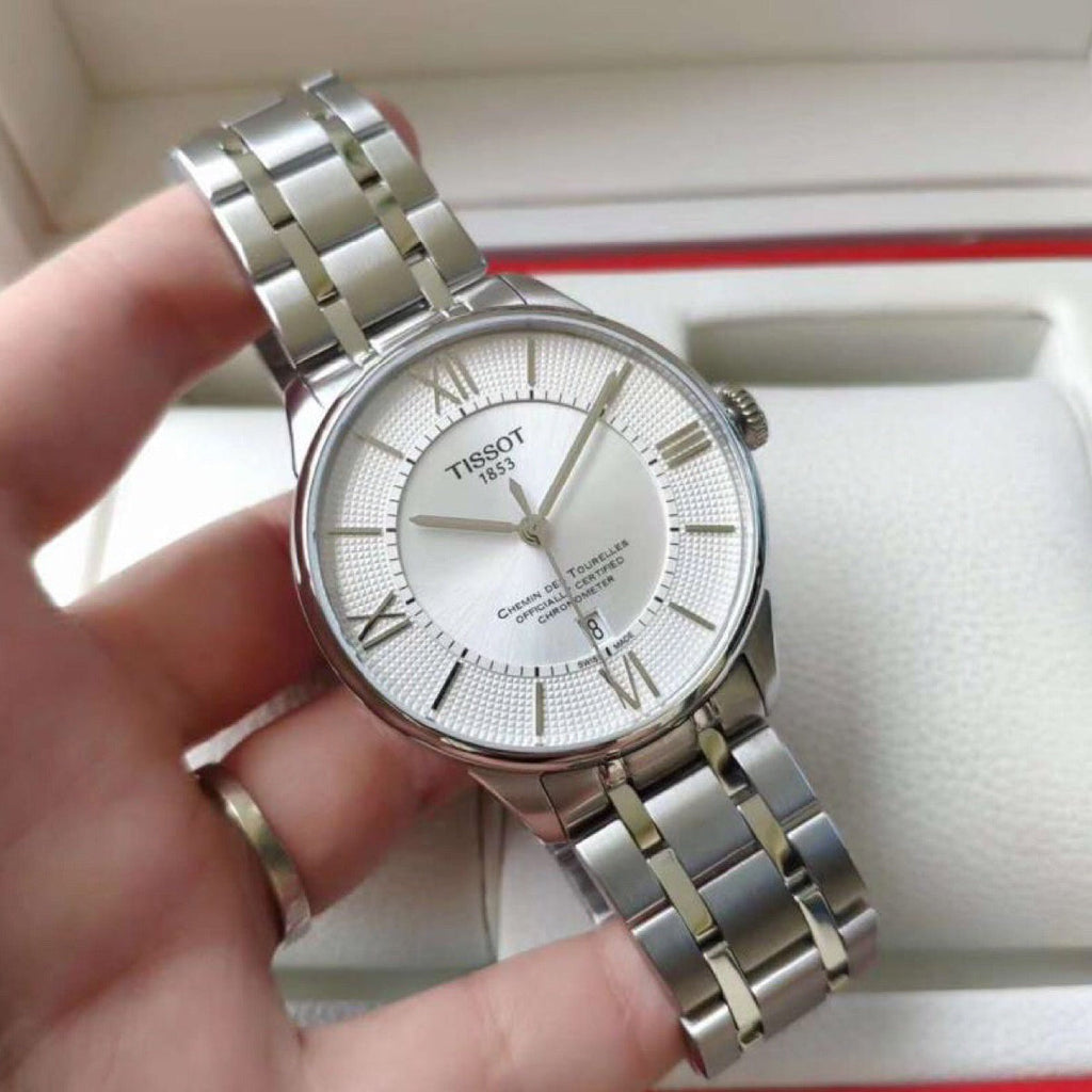 Tissot T Classic Chemin Des Tourelles Silver Dial Silver Steel Strap Watch For Men - T099.408.11.038.00 Buy Now By Tissot