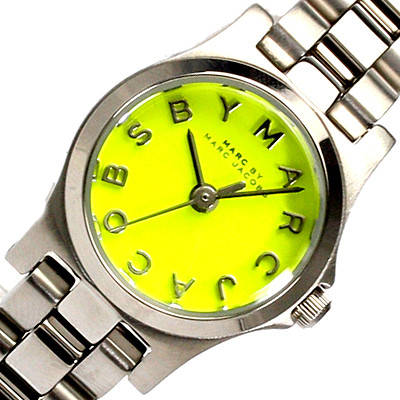 Marc Jacobs Henry Yellow Dial Silver Steel Strap Watch for Women - MBM3201 Buy Now By Marc Jacobs