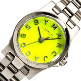 Marc Jacobs Henry Yellow Dial Silver Steel Strap Watch for Women - MBM3201 Buy Now By Marc Jacobs