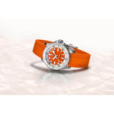 Breitling Superocean Automatic 36 Orange Dial Orange Rubber Strap Watch for Men - A17377211O1S1 Buy Now By Breitling