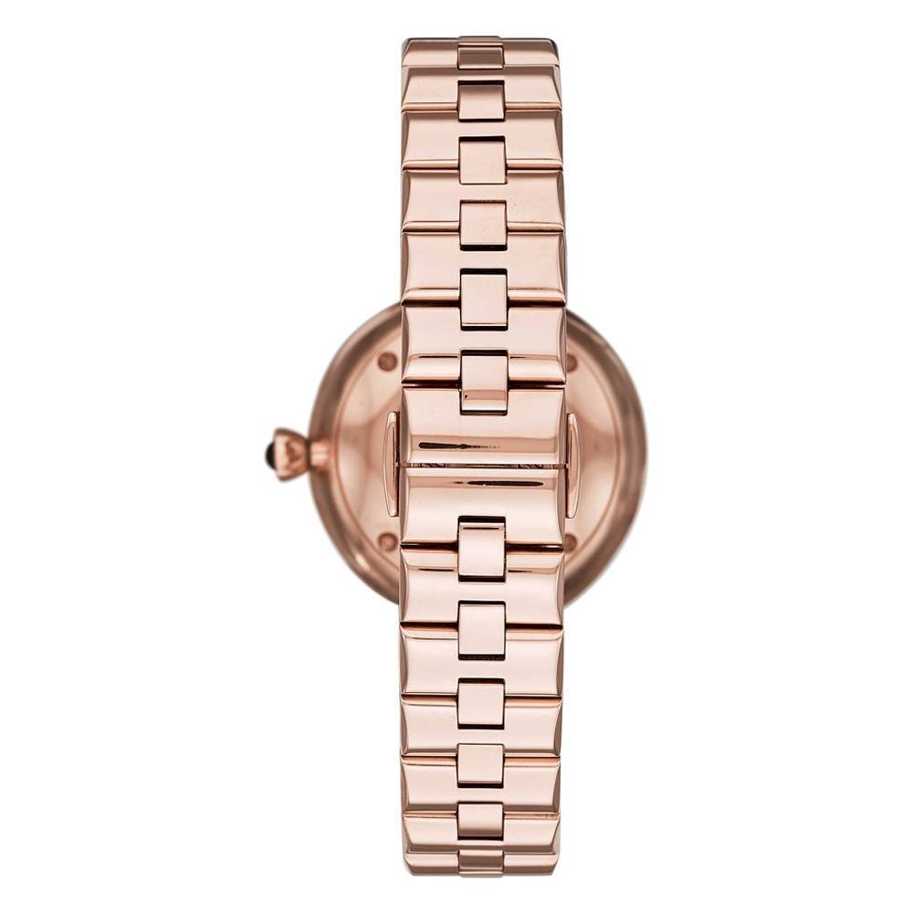 Emporio Armani Arianna Black Dial Rose Gold Stainless Steel Watch For Women - AR11197 Buy Now By Emporio Armani