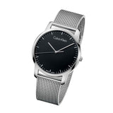 Calvin Klein City Chronograph Black Dial Silver Mesh Bracelet Watch for Men - K2G2G121 Buy Now By Calvin Klein