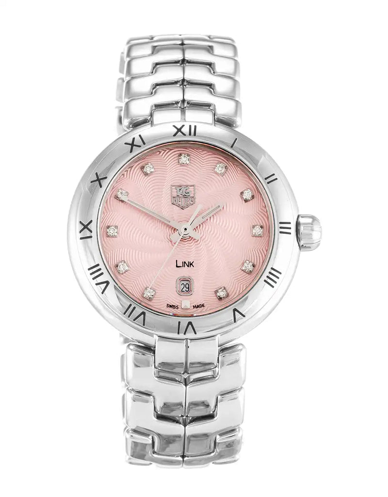 Tag Heuer Link Diamonds Pink Dial Silver Steel Strap Watch for Women - WAT1415.BA0954 Buy Now By Tag Heuer