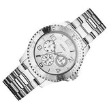 Guess BFF Multifunction Silver Dial Silver Steel Strap Watch for Women - W0231L1 Buy Now By Guess