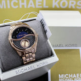 Michael Kors Lauryn Blue Dial Rose Gold Steel Strap Watch for Women - MK3723 Buy Now By Michael Kors