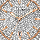 Bulova Phantom Crystal Silver Dial Two Tone Steel Strap Watch for Men - 98B324 Buy Now By Bulova