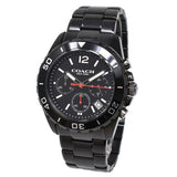 Coach Kent Chronograph Black Dial Black Steel Strap Watch for Men - 14602554 Buy Now By Coach