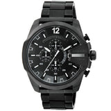 Diesel Mega Chief Chronograph Black Dial Black Steel Strap Watch For Men - DZ4283 Buy Now By Diesel