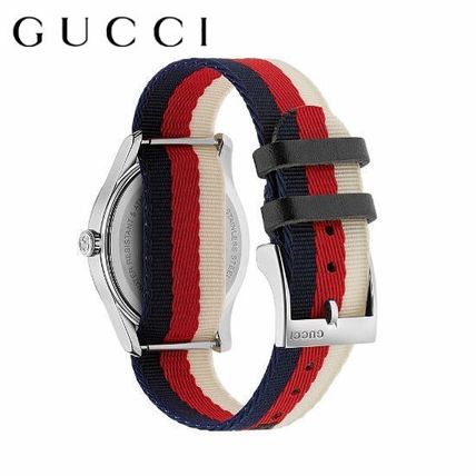 Gucci G Timeless Quartz White Red Blue Dial Multicolored NATO Strap Watch For Men - YA1264059 Buy Now By Gucci
