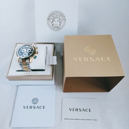 Versace V-Ray Chronograph Black Dial Two Tone Steel Strap Watch For Men - VE2I00421 Buy Now By Versace