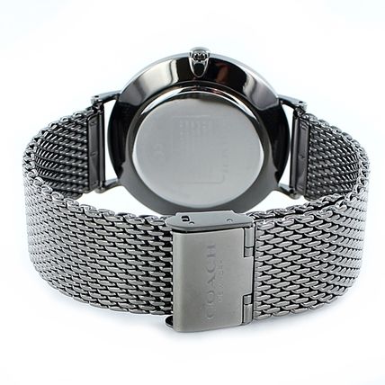 Coach Charles Black Dial Grey Mesh Bracelet Watch for Men - 14602145 Buy Now By Coach