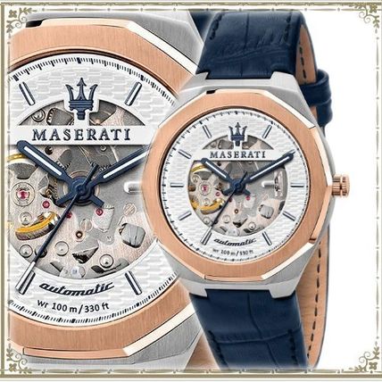 Maserati Stile Automatic Limited Edition White Dial Blue Leather Strap Watch For Men - R8821142001 Buy Now By Maserati
