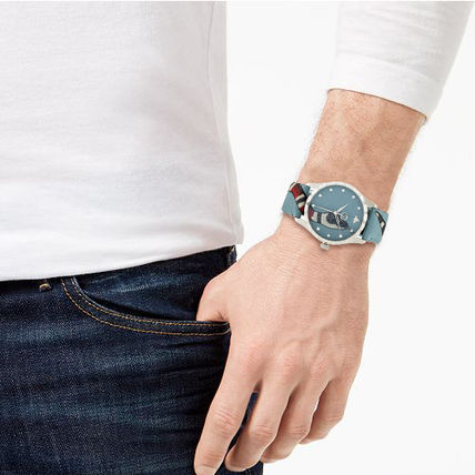 Gucci G Timeless Quartz Blue Dial Blue Leather Strap Watch For Men - YA1264080 Buy Now By Gucci