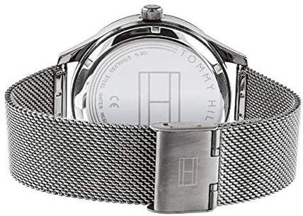 Tommy Hilfiger Spencer Skeleton Black Dial Silver Mesh Bracelet Watch for Men - 1791643 Buy Now By Tommy Hilfiger