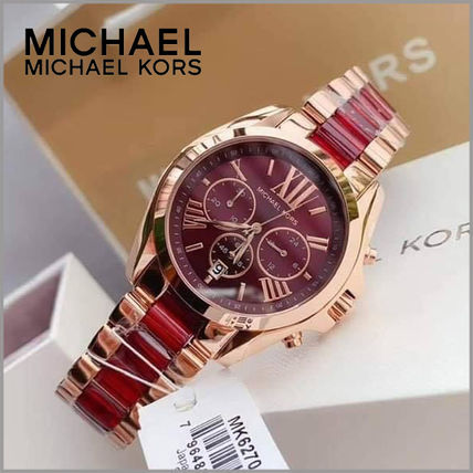 Michael Kors Bradshaw Burgundy Dial Two Tone Steel Strap Watch for Women - MK6270 Buy Now By Michael Kors