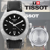 Tissot PR 100 Sport Quartz Black Dial Black Leather Strap Watch For Men - T101.610.16.051.00 Buy Now By Tissot