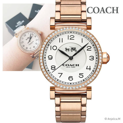 Coach Madison White Dial Rose Gold Steel Strap Watch for Women - 14502398 Buy Now By Coach