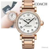 Coach Madison White Dial Rose Gold Steel Strap Watch for Women - 14502398 Buy Now By Coach