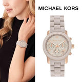 Michael Kors Runway Chronograph Grey Dial Grey Silicone Strap Watch For Women - MK7386 Buy Now By Michael Kors