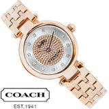 Coach Park Silver Dial Rose Gold Steel Strap Watch for Women - 14503736 Buy Now By Coach