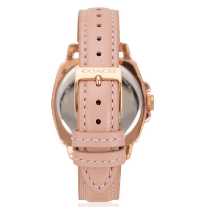 Coach Boyfriend Mother of Pearl White Dial Pink Leather Strap Watch for Women - 14503151 Buy Now By Coach