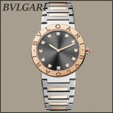 Bvlgari Lady Quartz Diamonds Grey Dial Two Tone Steel Strap Watch for Women - BVLGARI103067 Buy Now By Bvlgari