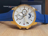Tommy Hilfiger Decker White Dial Blue Rubber Strap Watch for Men - 1791353 Buy Now By Tommy Hilfiger