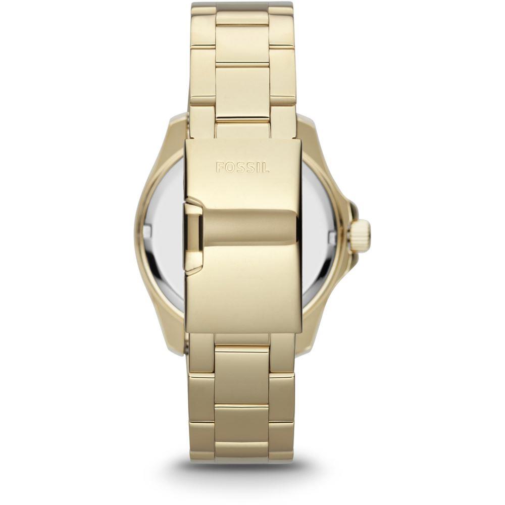 Fossil Cecile Chronograph Gold Dial Gold Steel Strap Watch for Women - AM4482 Buy Now By Fossil