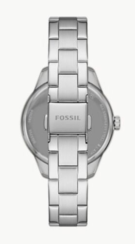 Fossil Rye Automatic Skeleton Silver Dial Silver Steel Strap Watch for Women - BQ3753 Buy Now By Fossil