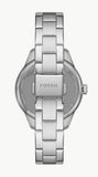 Fossil Rye Automatic Skeleton Silver Dial Silver Steel Strap Watch for Women - BQ3753 Buy Now By Fossil