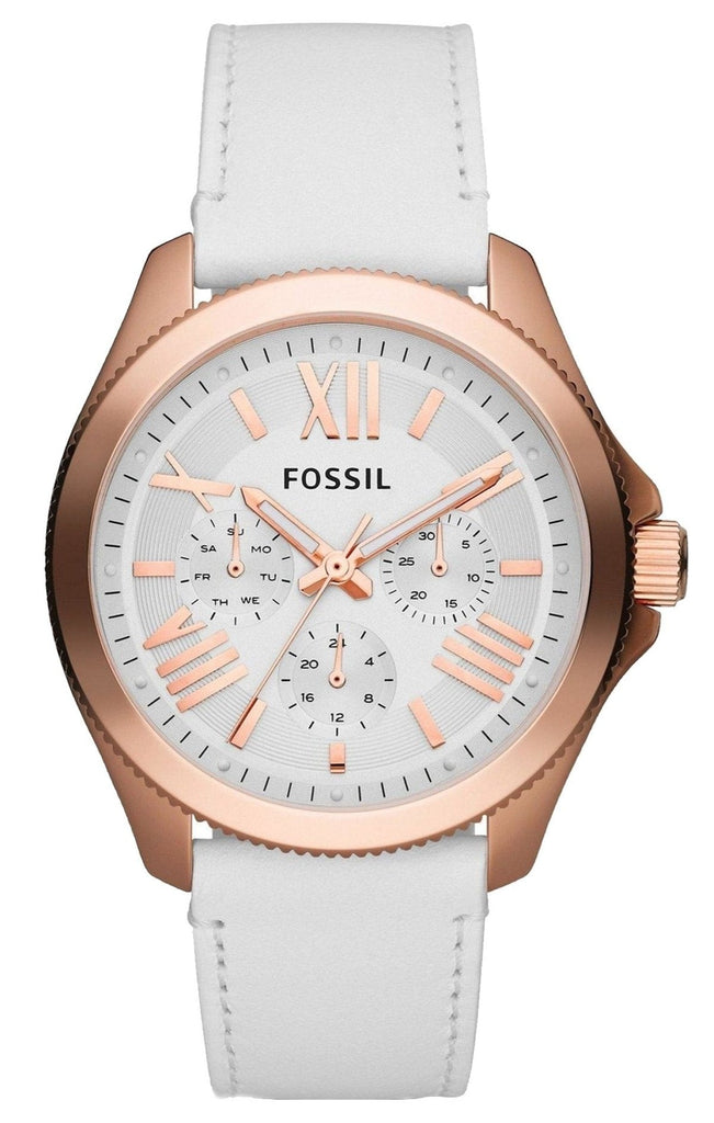 Fossil Cecile White Dial White Leather Strap Watch for Women - AM4486 Buy Now By Fossil