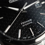 Seiko Presage Sharp Edged Series Black Dial Black Steel Strap Watch For Men - SPB229J1 Buy Now By Seiko
