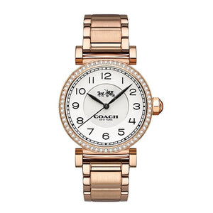 Coach Madison White Dial Rose Gold Steel Strap Watch for Women - 14502398 Buy Now By Coach